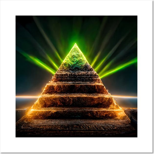 Crypto pyramid Wall Art by www.TheAiCollective.art